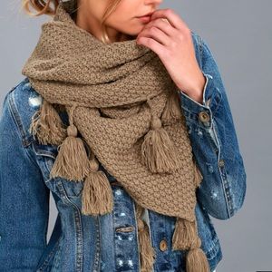 Khaki scarf